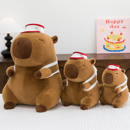 Sporty Capybara Plush Toy