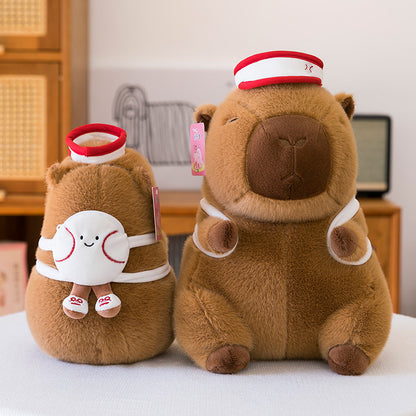 Sporty Capybara Plush Toy