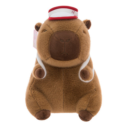 Sporty Capybara Plush Toy