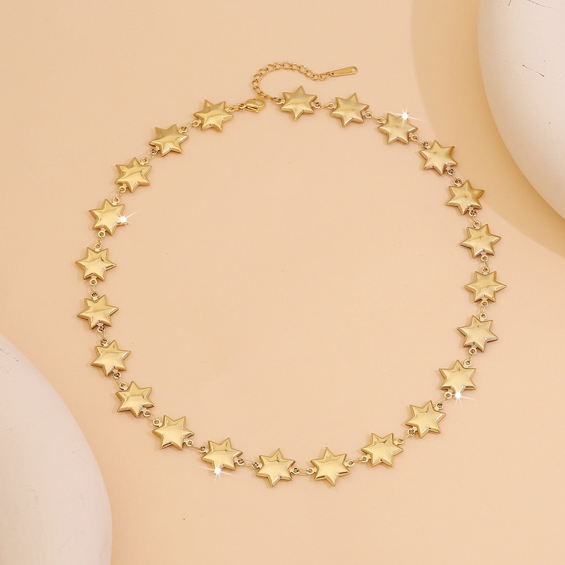 Scallop Heart Chain Necklace