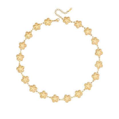 Scallop Heart Chain Necklace