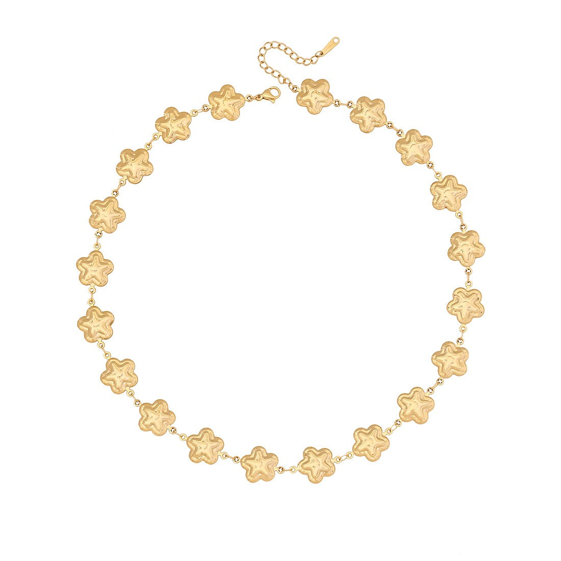 Scallop Heart Chain Necklace