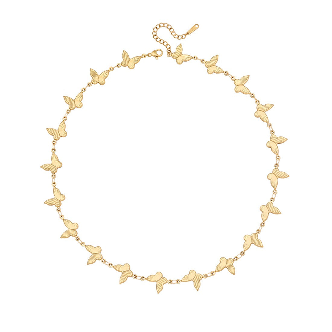 Scallop Heart Chain Necklace