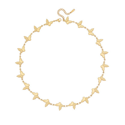 Scallop Heart Chain Necklace