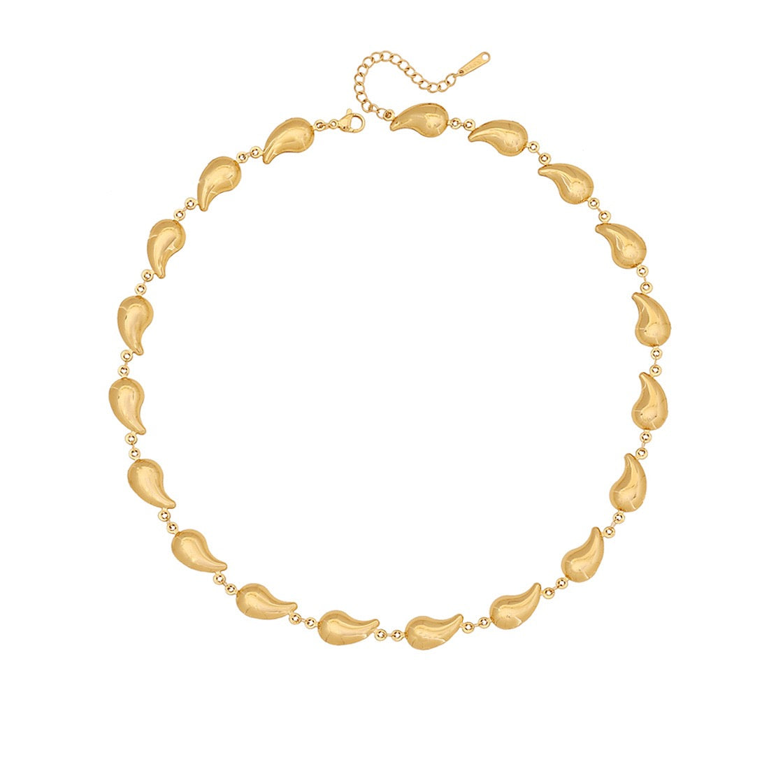 Scallop Heart Chain Necklace