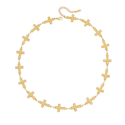 Scallop Heart Chain Necklace