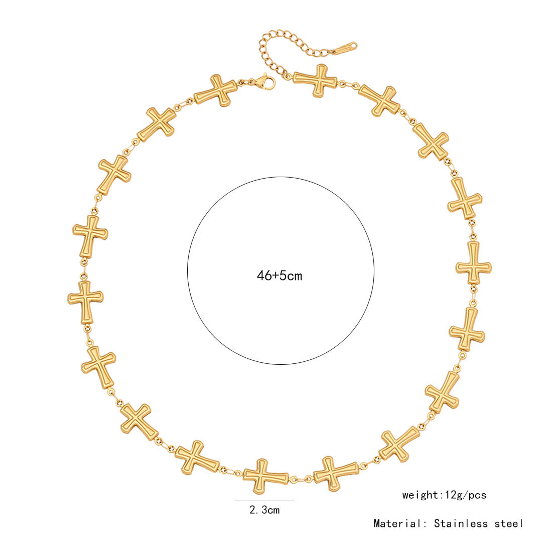 Scallop Heart Chain Necklace