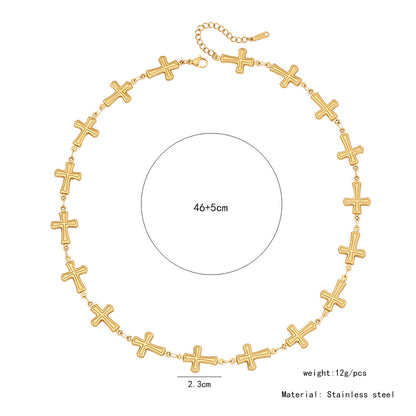 Scallop Heart Chain Necklace