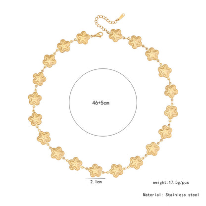 Scallop Heart Chain Necklace