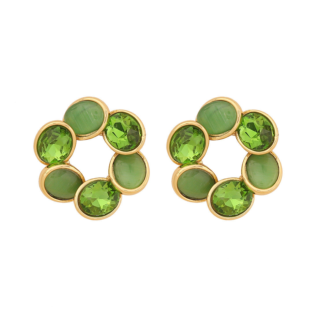 Vintage Cat’s Eye Stud Earrings