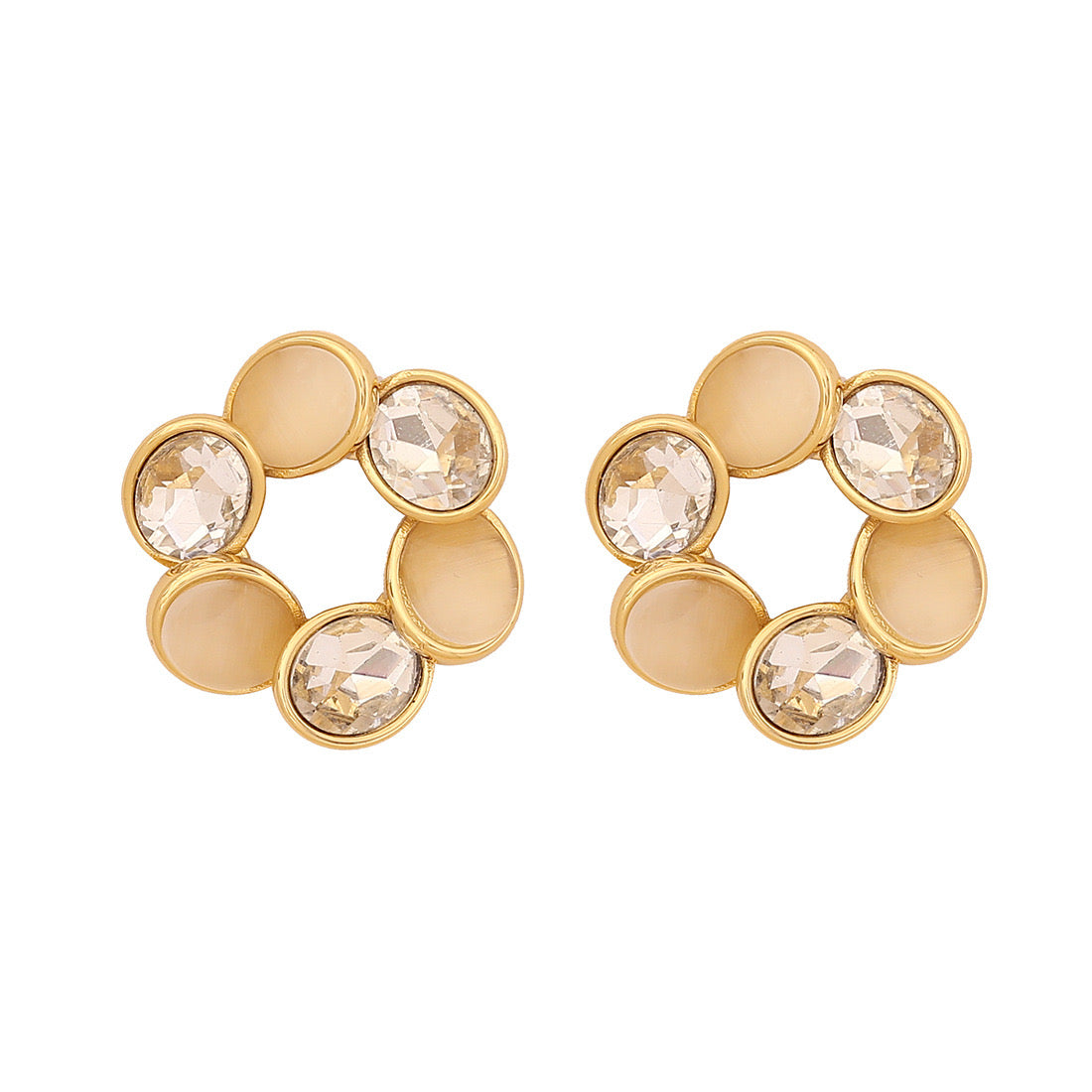 Vintage Cat’s Eye Stud Earrings