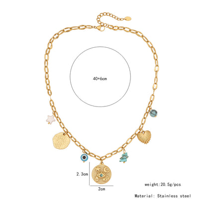 Turquoise Flower Heart Necklace