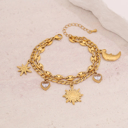 Double Layer Titanium Steel Bracelet