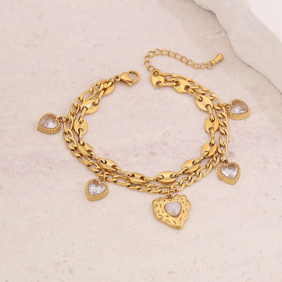 Double Layer Titanium Steel Bracelet