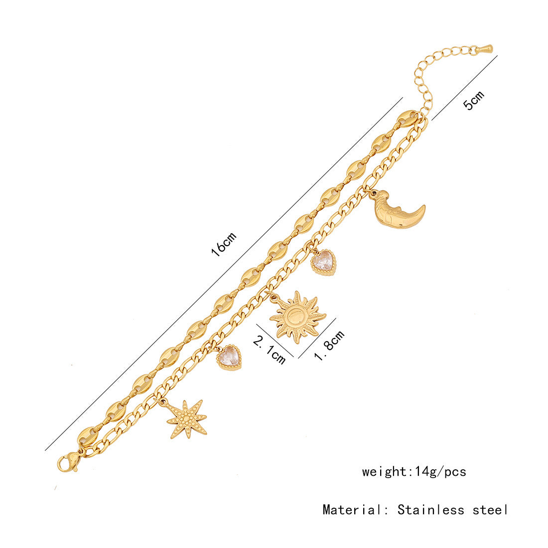 Double Layer Titanium Steel Bracelet