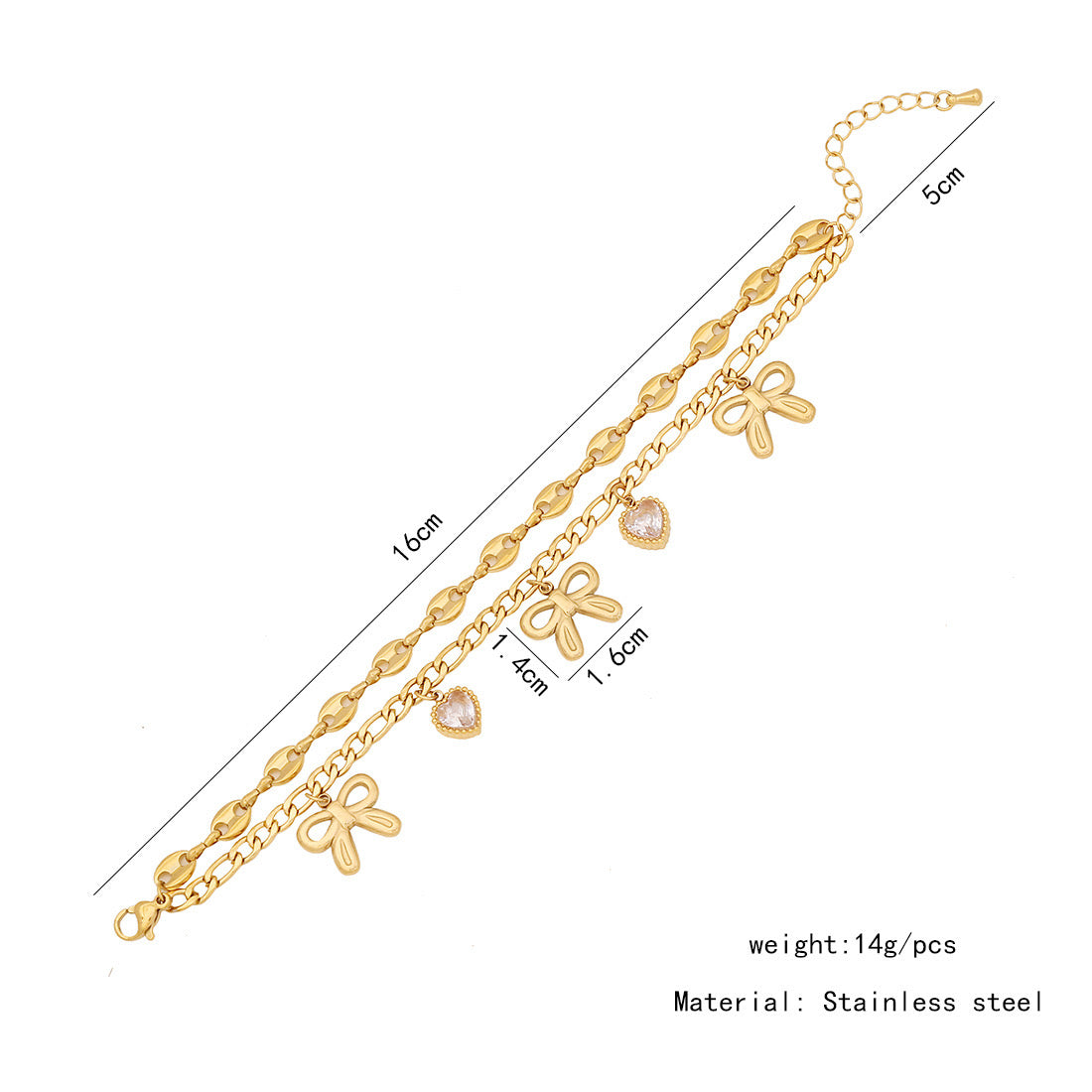 Double Layer Titanium Steel Bracelet