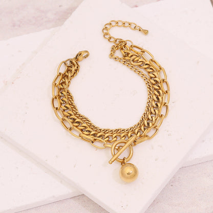 Triple Layer Titanium Steel Bracelet