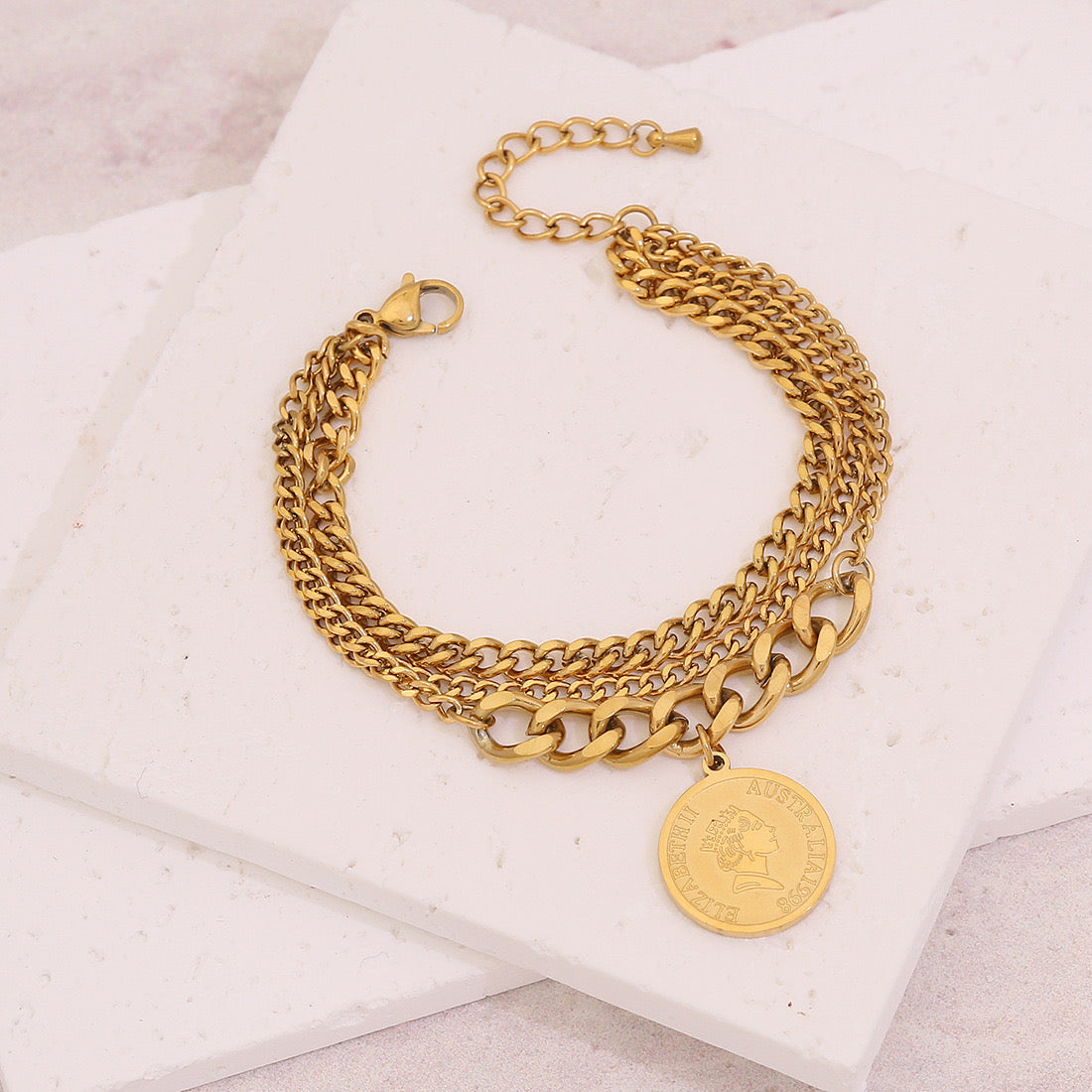 Triple Layer Titanium Steel Bracelet