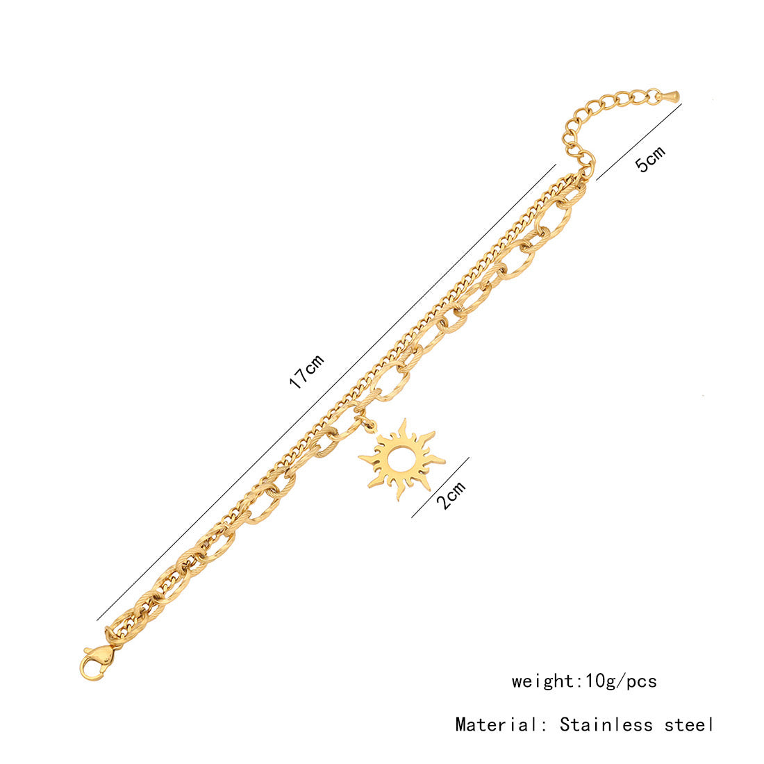 Triple Layer Titanium Steel Bracelet