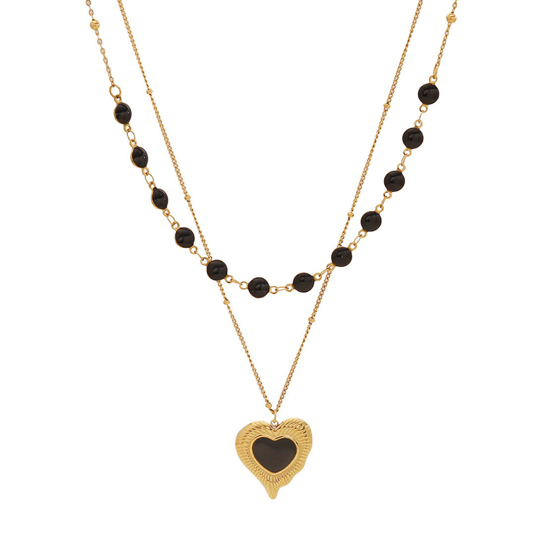 Black Double Layer Necklace