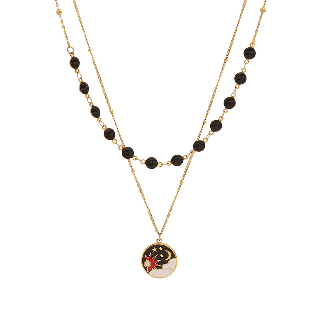 Black Double Layer Necklace