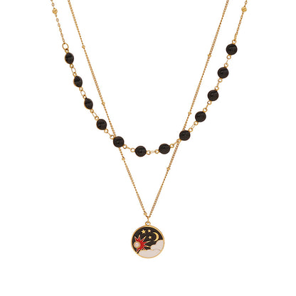 Black Double Layer Necklace