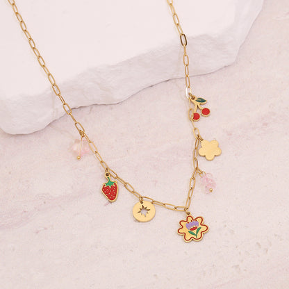 Sweet Cherry Pendant Necklace