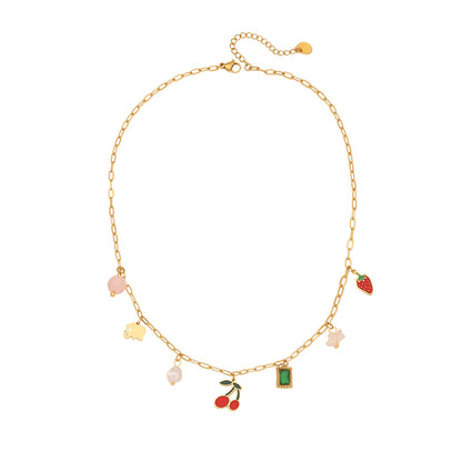 Sweet Cherry Pendant Necklace