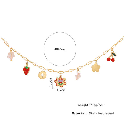 Sweet Cherry Pendant Necklace