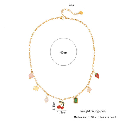 Sweet Cherry Pendant Necklace