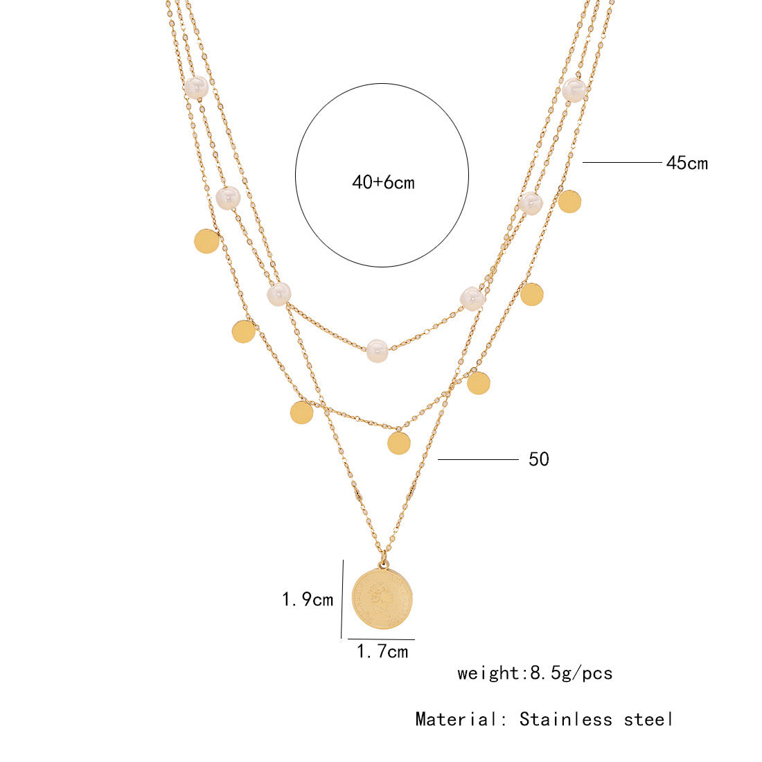 Multilayer Chain Necklace