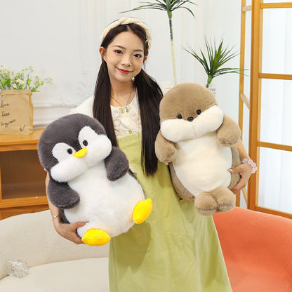 Lazy Penguin Plush Toys