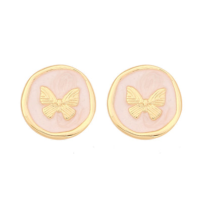 French Retro Butterfly Stud Earrings