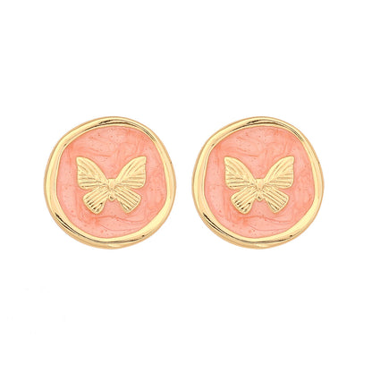 French Retro Butterfly Stud Earrings