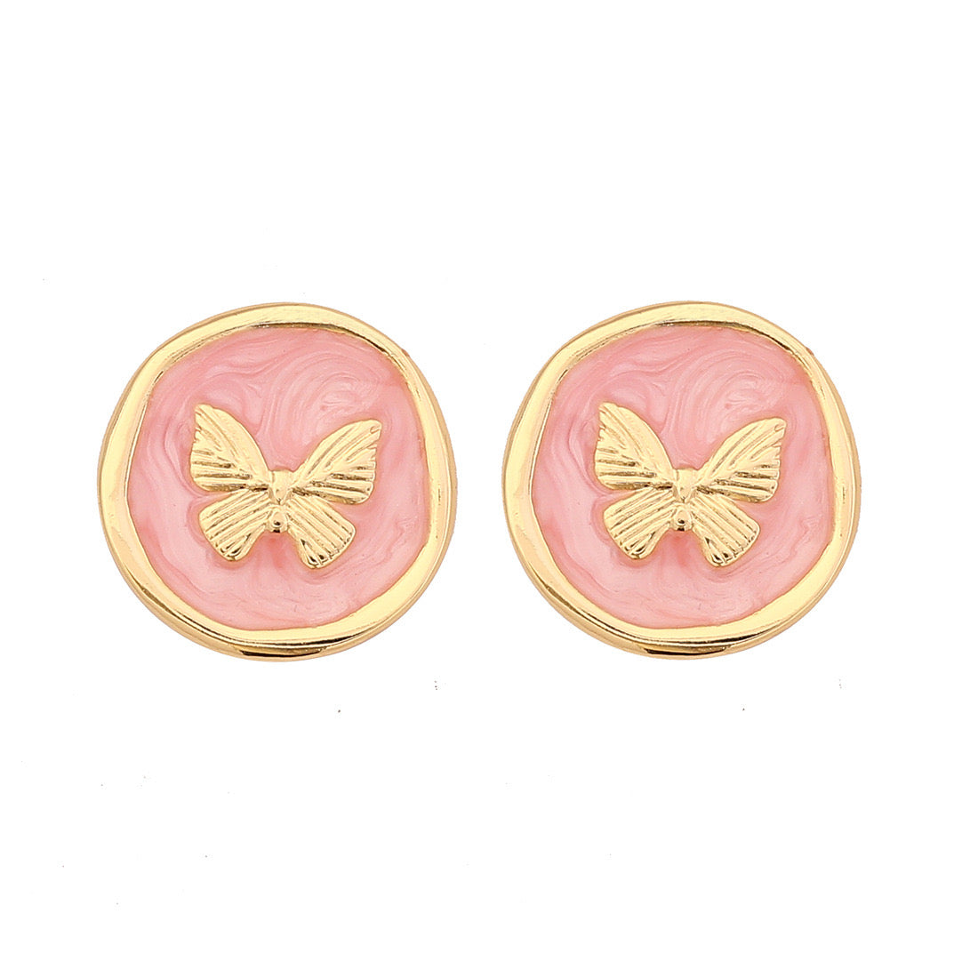 French Retro Butterfly Stud Earrings
