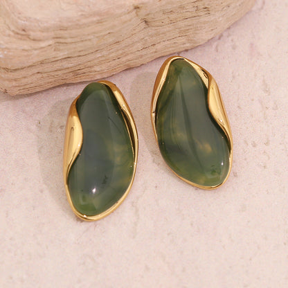 Maillard Coffee Geometric Earrings