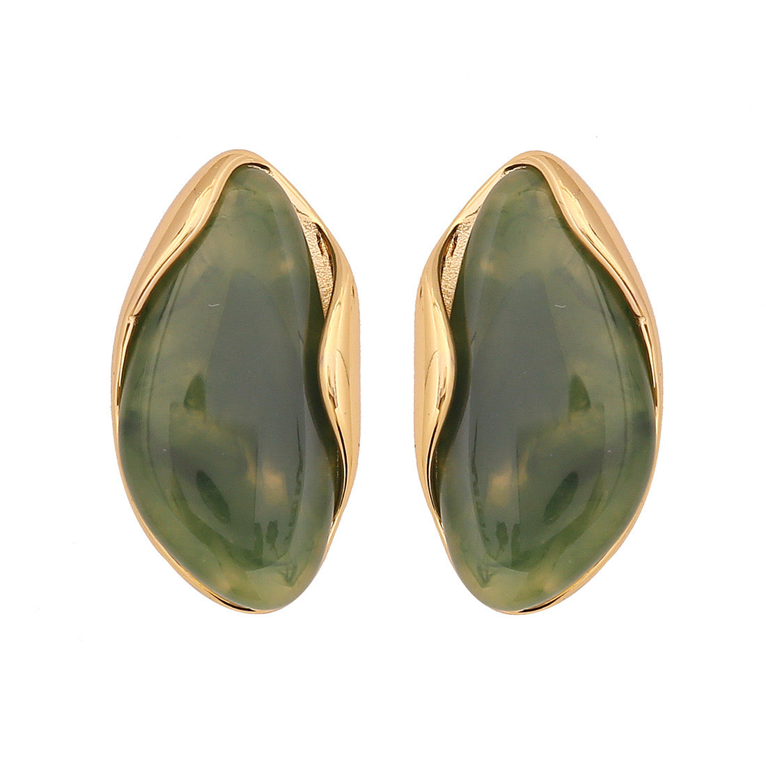 Maillard Coffee Geometric Earrings