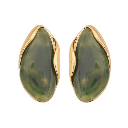 Maillard Coffee Geometric Earrings