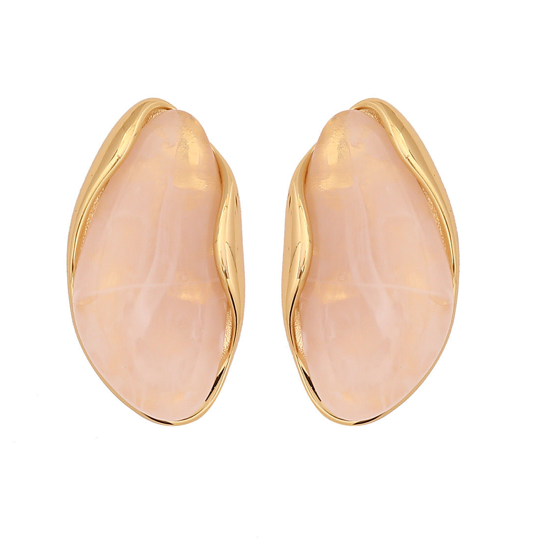 Maillard Coffee Geometric Earrings