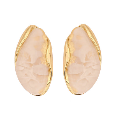 Maillard Coffee Geometric Earrings