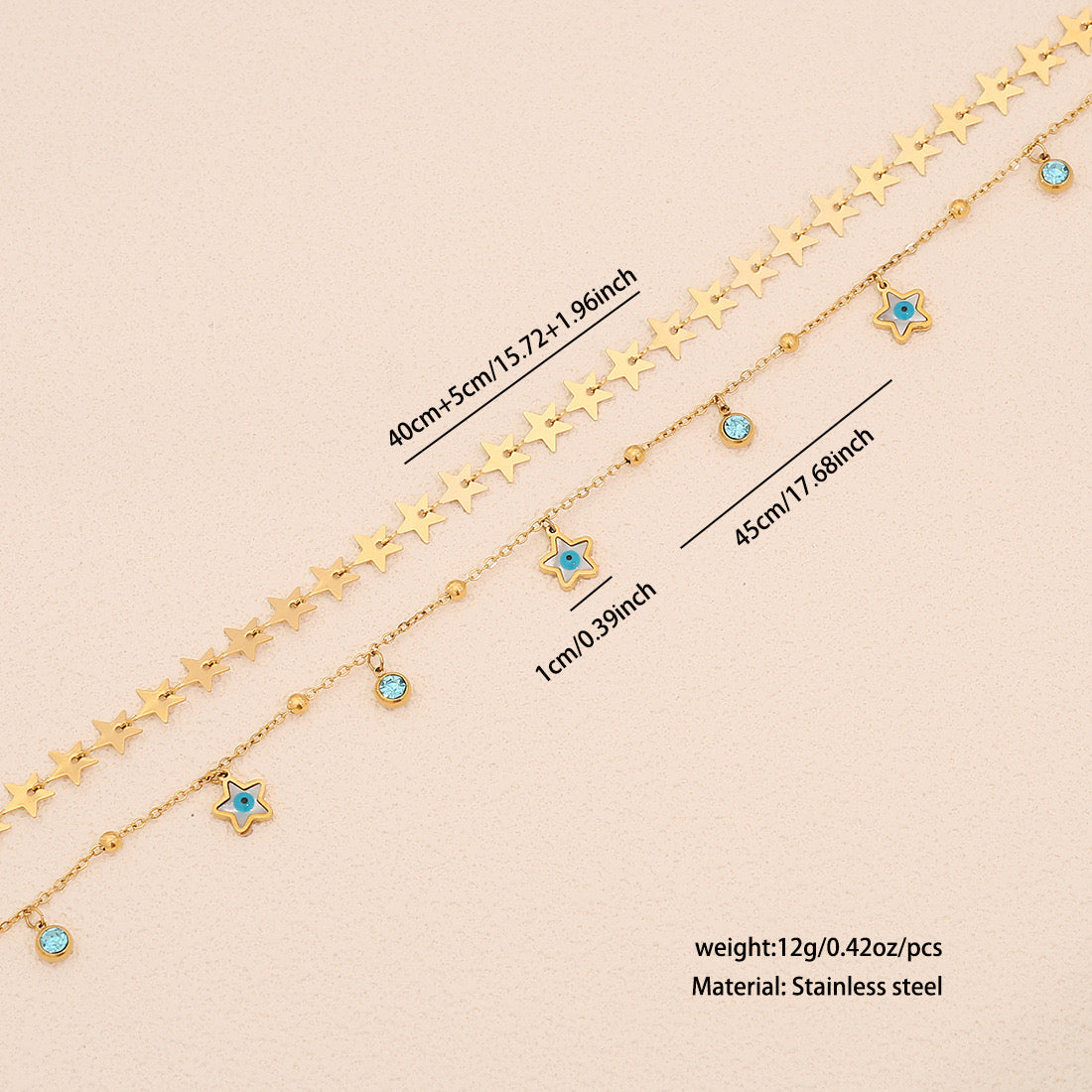 Evil Eye & Star Necklace