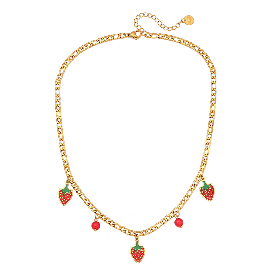 Cute Strawberry Bead Necklace