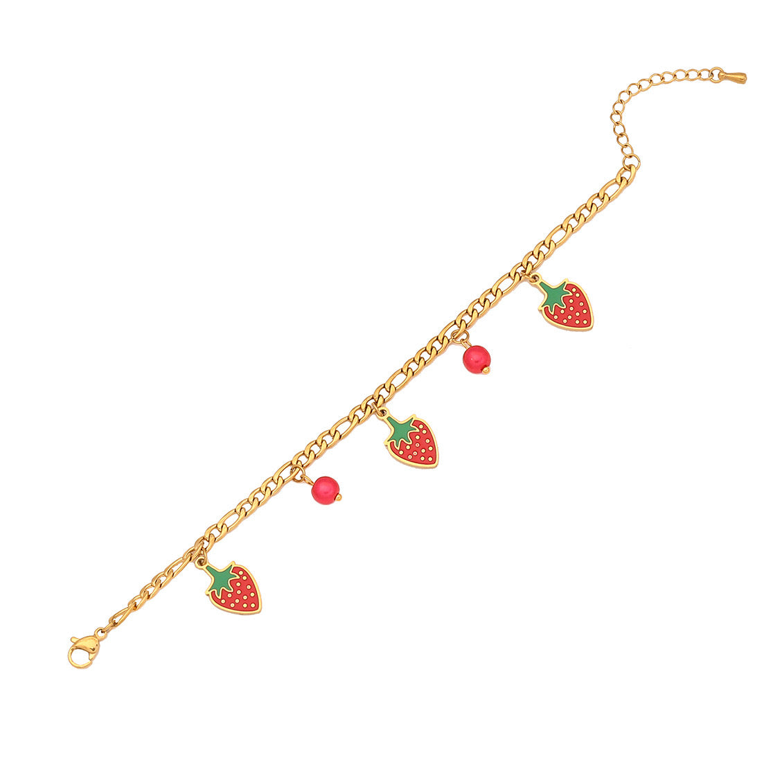 Cute Strawberry Bead Necklace