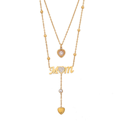 Long Heart Tassel Necklace