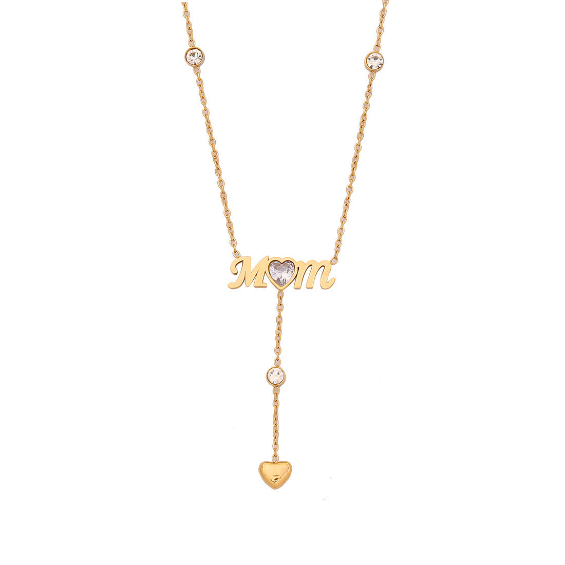 Long Heart Tassel Necklace