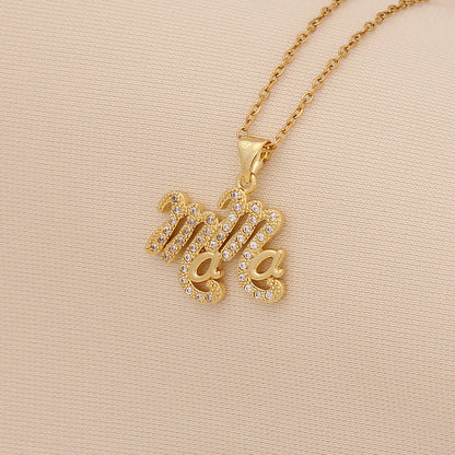 "Mom" Heart Necklace