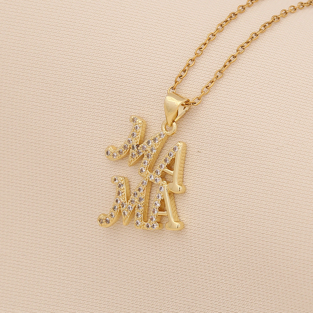 "Mom" Heart Necklace