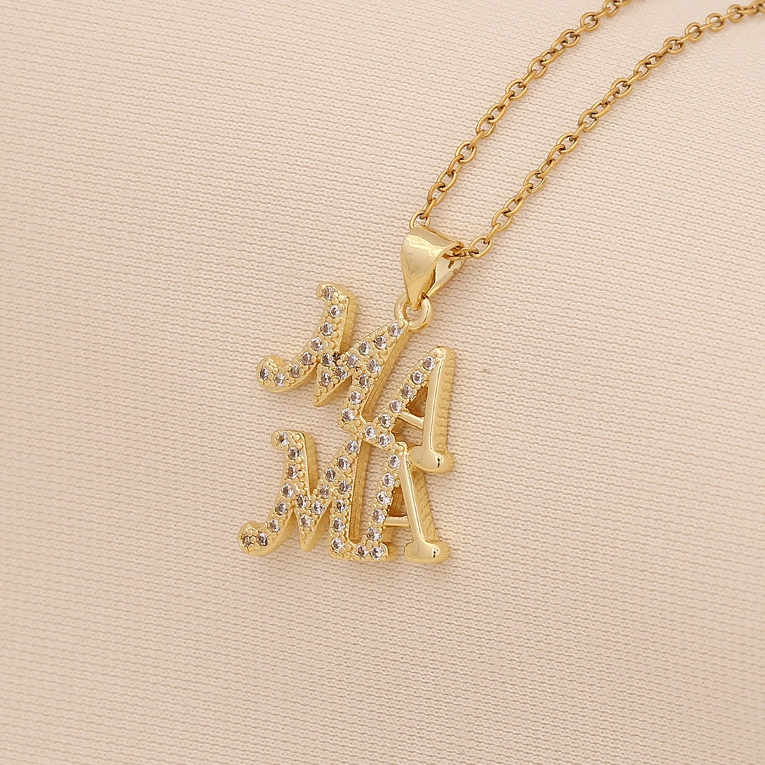 "Mom" Heart Necklace