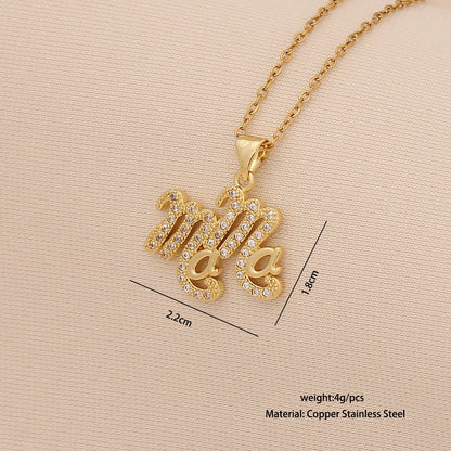 "Mom" Heart Necklace