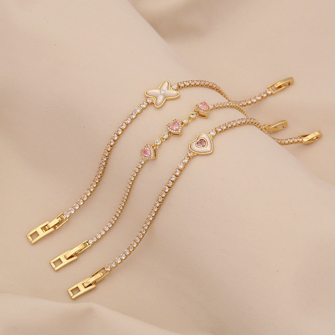 Heart Zircon Bracelet